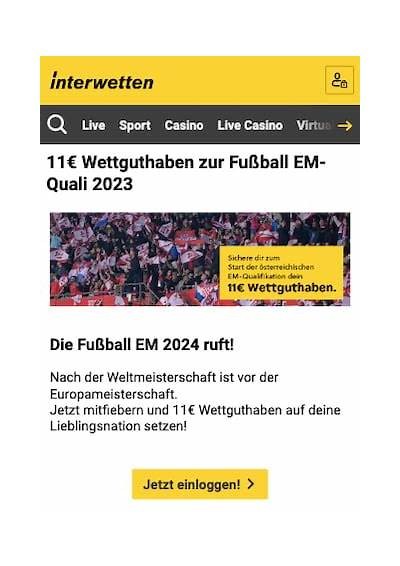 Discover the Interwetten Bonus: Get 11 Euros to Boost Your Betting Experience Today!